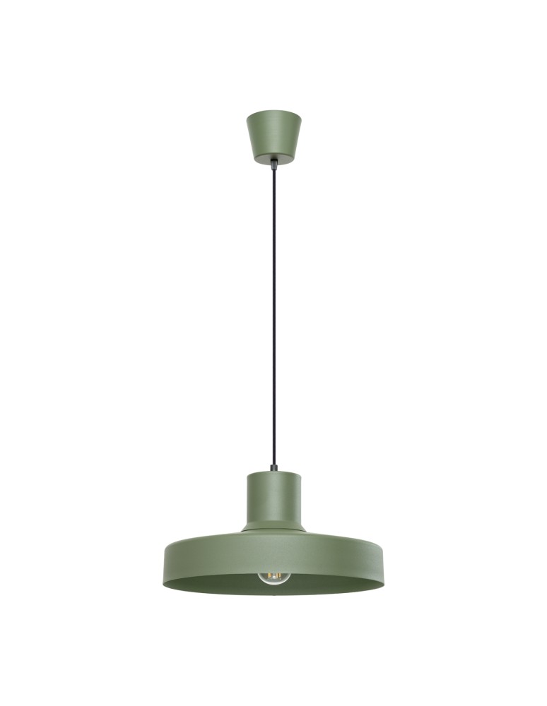 Scandinavian style pendant lamps - Sollux BILO green olive pendant lamp SL.1705 - product kolory-swiatla.pl 1