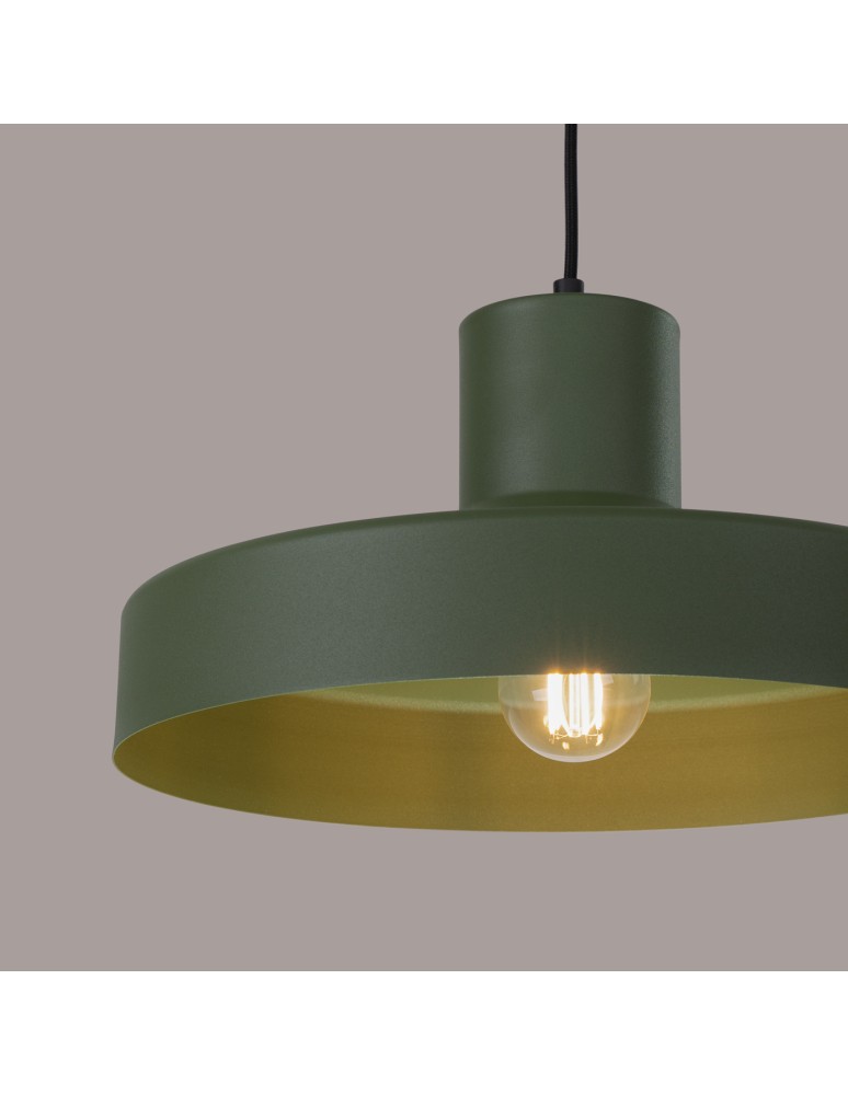 Scandinavian style pendant lamps - Sollux BILO green olive pendant lamp SL.1705 - product kolory-swiatla.pl 4