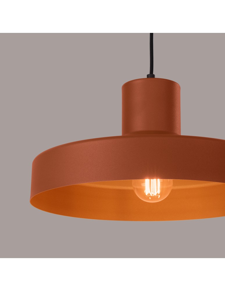 Scandinavian style pendant lamps - Sollux BILO ochre red pendant lamp SL.1706 - product kolory-swiatla.pl 4