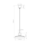 Scandinavian style pendant lamps - Sollux BILO ochre red pendant lamp SL.1706 - product 10