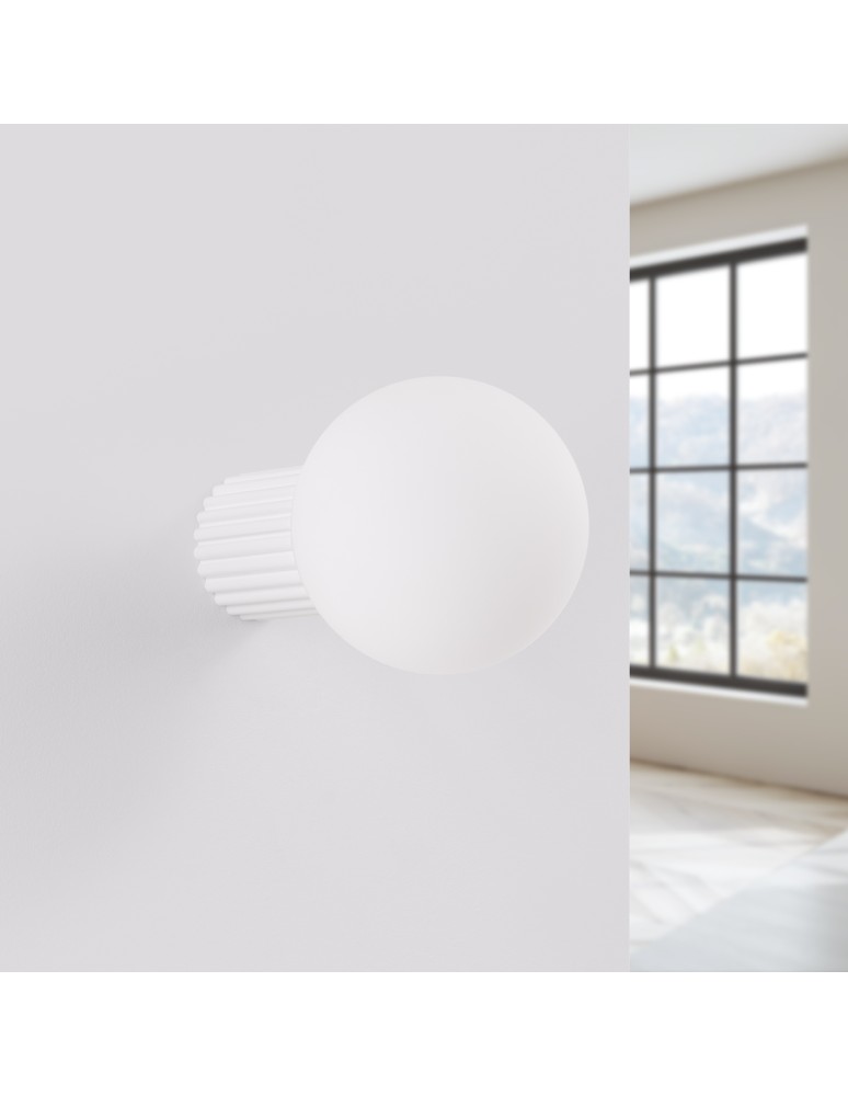 Wall lamps spheres - Sollux Wall lamp HALO white IP44 SL.1707 - product kolory-swiatla.pl 2