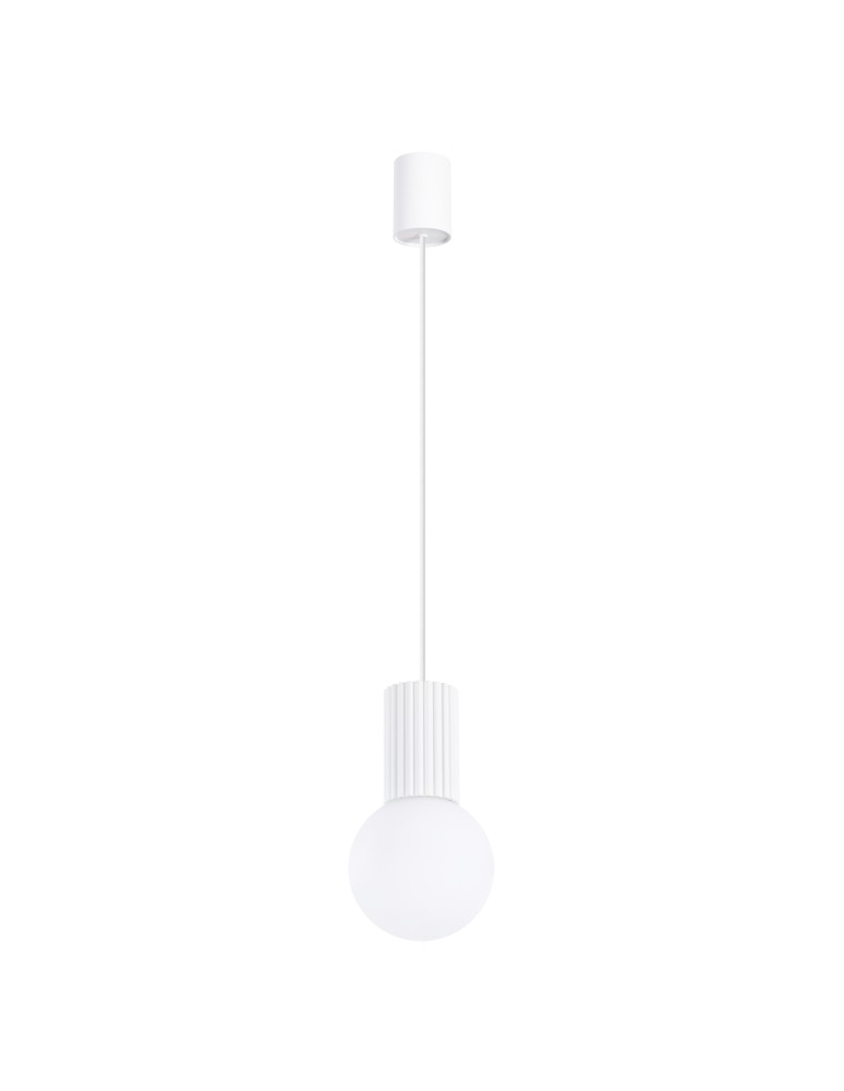 Pendant lamps spheres - Sollux HALO 1 pendant lamp white SL.1709 - product kolory-swiatla.pl 1