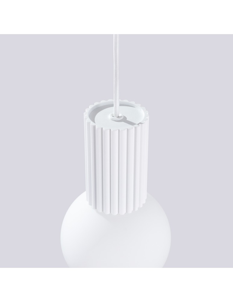 Pendant lamps spheres - Sollux HALO 1 pendant lamp white SL.1709 - product kolory-swiatla.pl 7