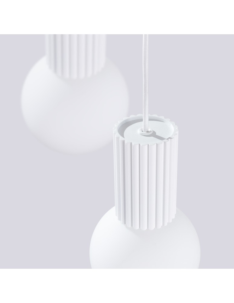 Pendant lamps spheres - Sollux HALO 3P pendant lamp white SL.1710 - product kolory-swiatla.pl 6