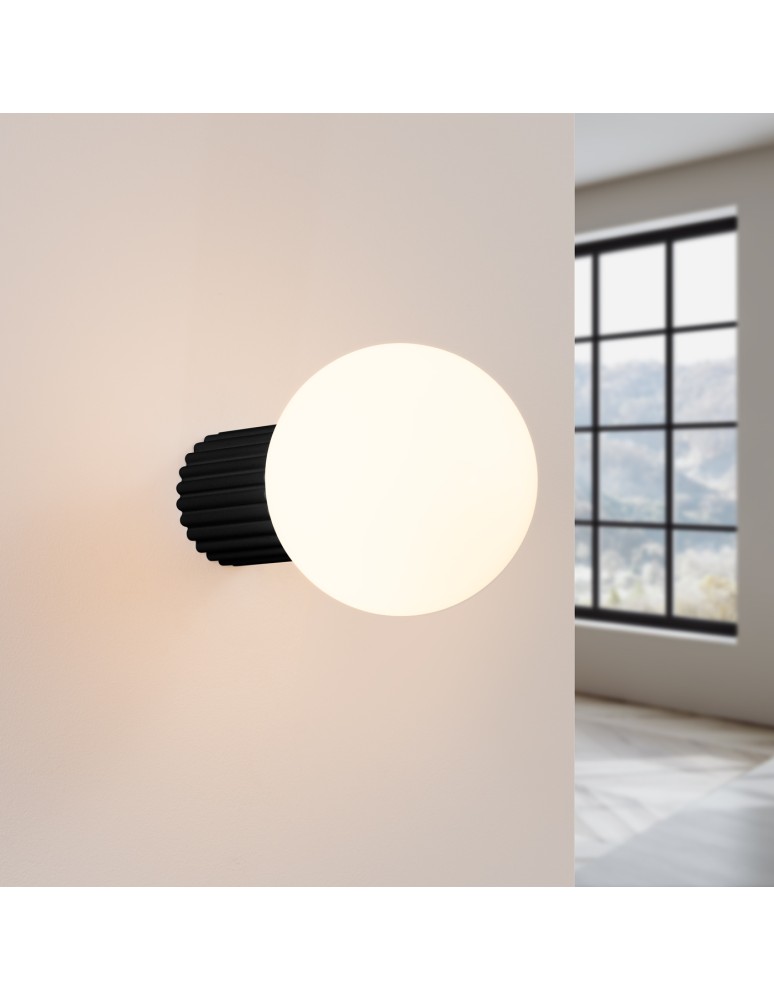 Wall lamps spheres - Sollux Wall lamp HALO black IP44 SL.1712 - product kolory-swiatla.pl 3