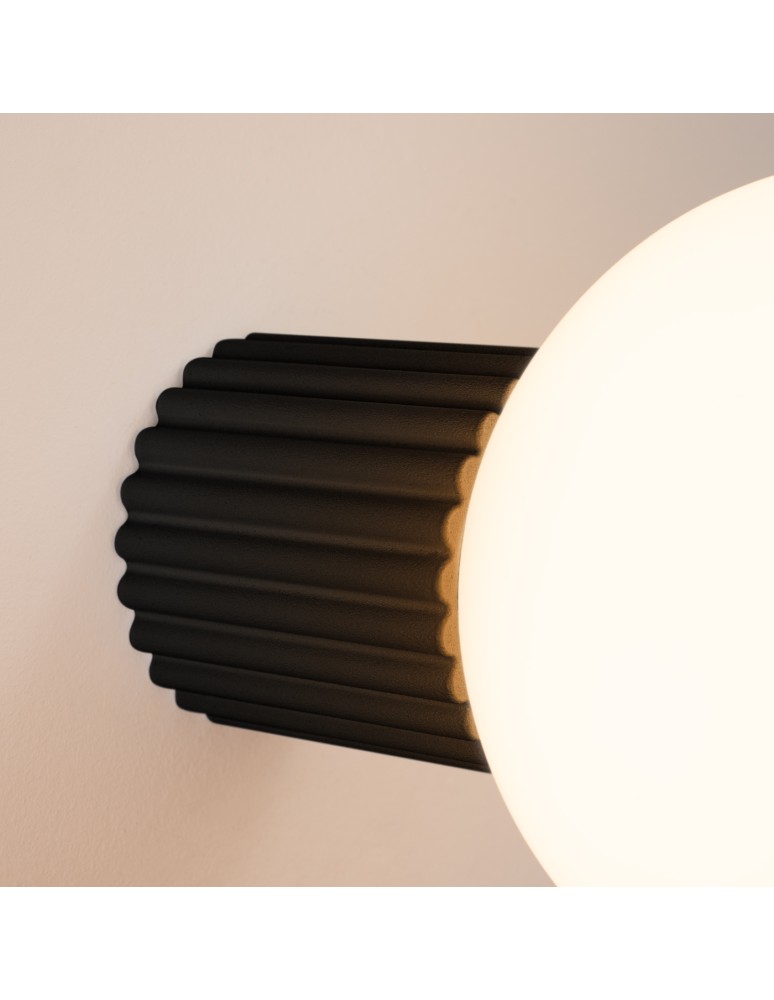 Wall lamps spheres - Sollux Wall lamp HALO black IP44 SL.1712 - product kolory-swiatla.pl 4