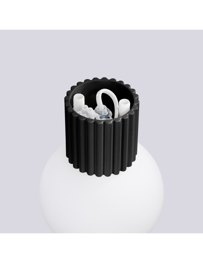 Wall lamps spheres - Sollux Wall lamp HALO black IP44 SL.1712 - product kolory-swiatla.pl 7