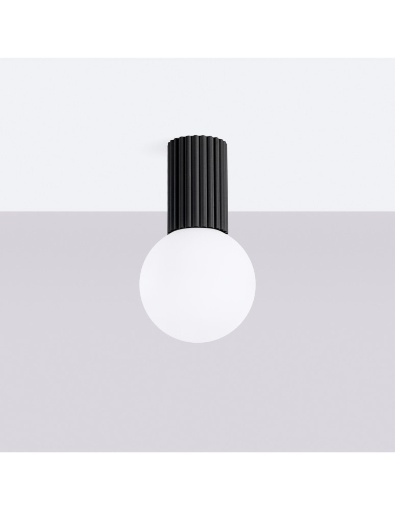 Ceiling lamps spheres - Sollux Plafond HALO black IP44 SL.1713 - product kolory-swiatla.pl 2