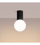 Ceiling lamps spheres - Sollux Plafond HALO black IP44 SL.1713 - product 3