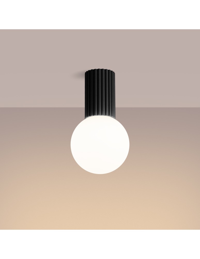 Ceiling lamps spheres - Sollux Plafond HALO black IP44 SL.1713 - product kolory-swiatla.pl 3