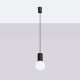 Sollux Lampa wisząca HALO 1 czarna SL.1714
