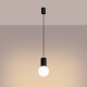 Sollux Lampa wisząca HALO 1 czarna SL.1714
