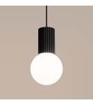 Pendant lamps spheres - Sollux HALO 1 pendant lamp black SL.1714 - product 4
