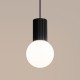 Sollux Lampa wisząca HALO 1 czarna SL.1714