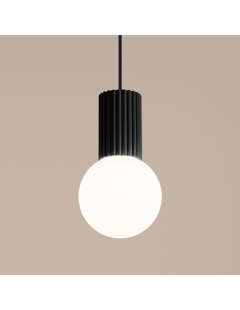 Pendant lamps spheres - Sollux HALO 1 pendant lamp black SL.1714 - product kolory-swiatla.pl 4