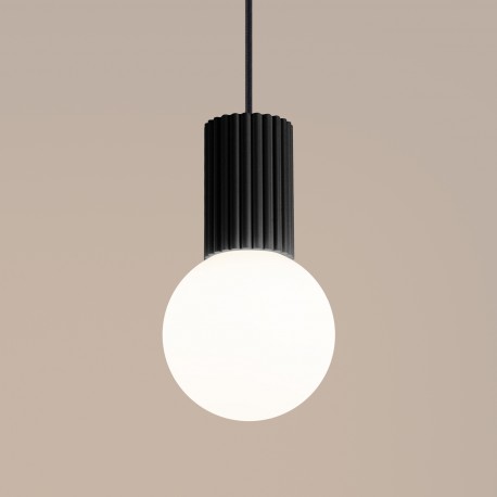 Sollux Lampa wisząca HALO 1 czarna SL.1714