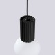 Sollux Lampa wisząca HALO 1 czarna SL.1714