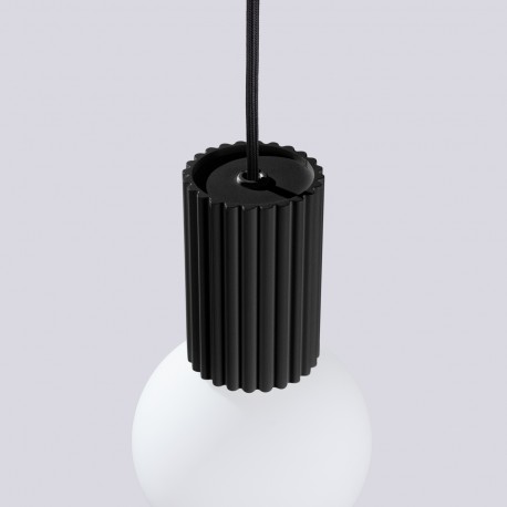 Sollux Lampa wisząca HALO 1 czarna SL.1714