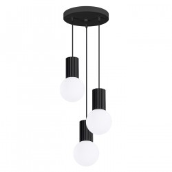 Sollux Lampa wisząca HALO 3P czarna SL.1715