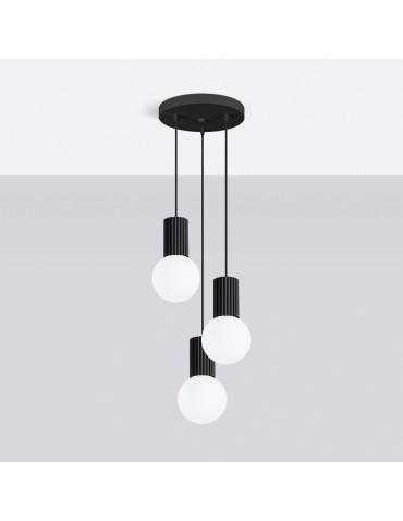 Sollux HALO 3P pendant lamp black SL.1715 - product 2