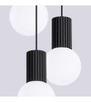 Pendant lamps spheres - Sollux HALO 3P pendant lamp black SL.1715 - product 5