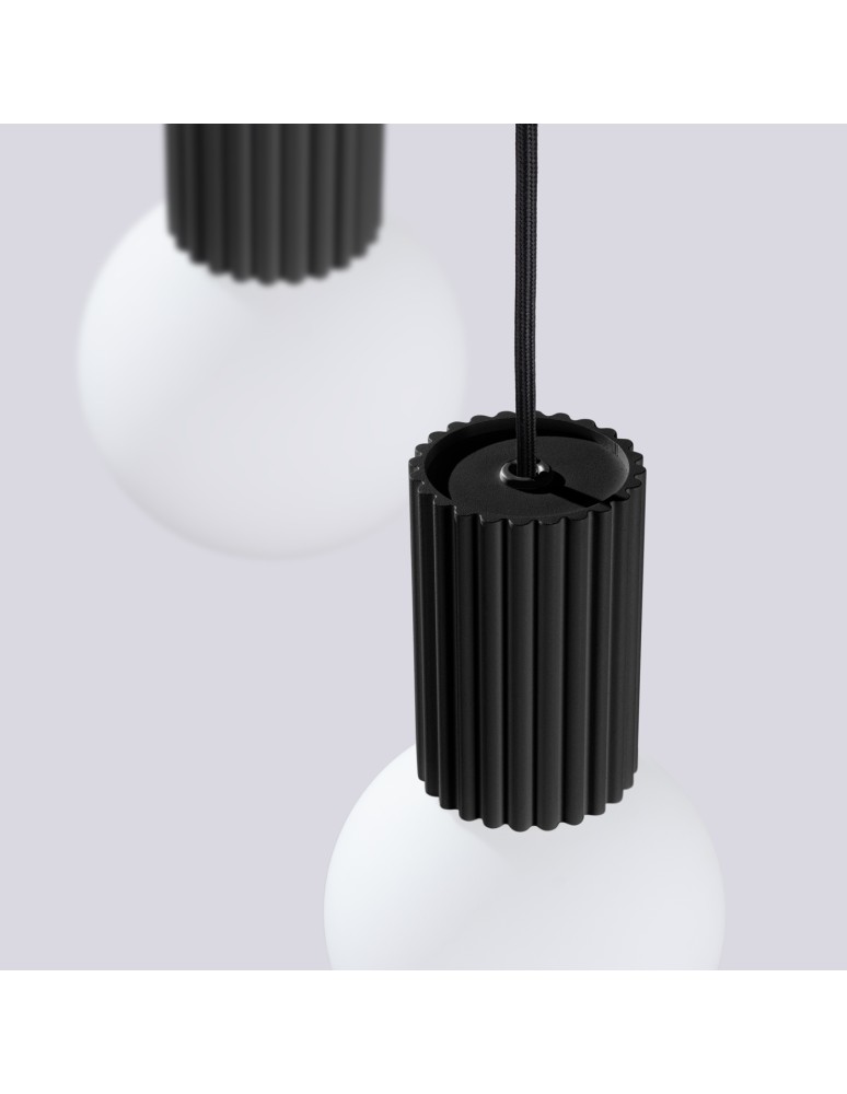 Pendant lamps spheres - Sollux HALO 3P pendant lamp black SL.1715 - product kolory-swiatla.pl 6