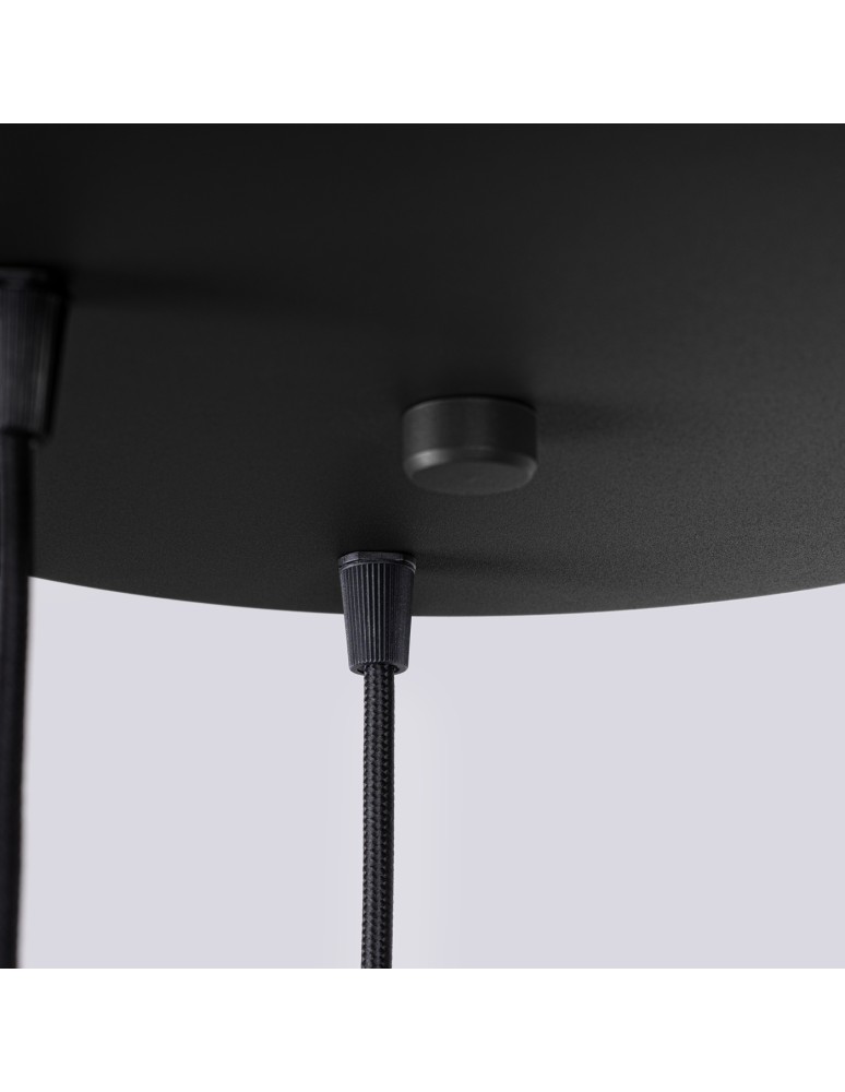 Pendant lamps spheres - Sollux HALO 3P pendant lamp black SL.1715 - product kolory-swiatla.pl 7