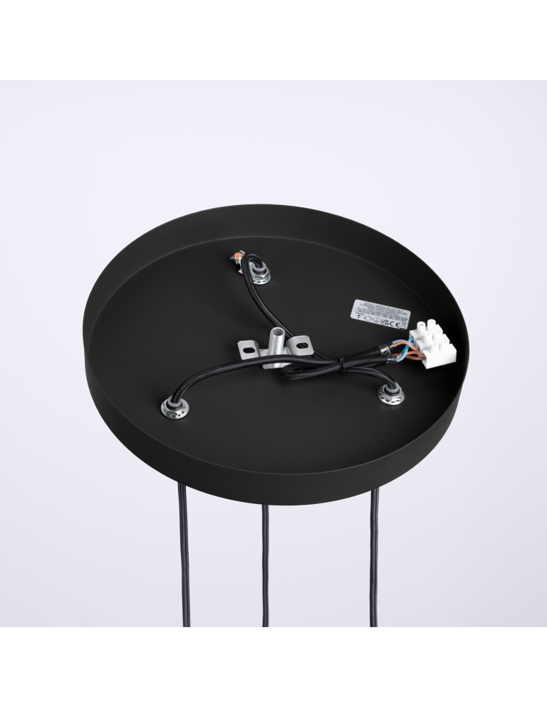 Pendant lamps spheres - Sollux HALO 3P pendant lamp black SL.1715 - product kolory-swiatla.pl 8