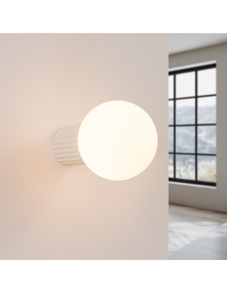 Wall lamps spheres - Sollux Wall lamp HALO beige IP44 SL.1717 - product kolory-swiatla.pl 3