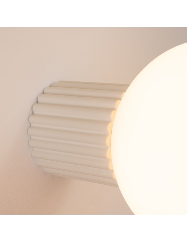 Wall lamps spheres - Sollux Wall lamp HALO beige IP44 SL.1717 - product kolory-swiatla.pl 4