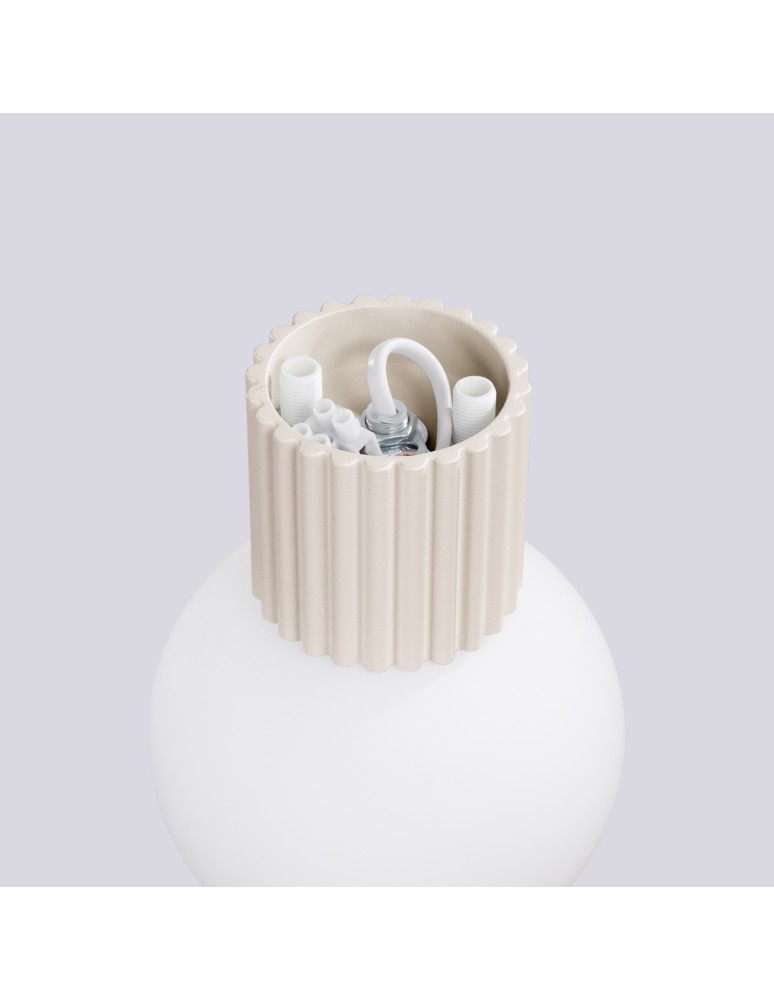 Wall lamps spheres - Sollux Wall lamp HALO beige IP44 SL.1717 - product kolory-swiatla.pl 7