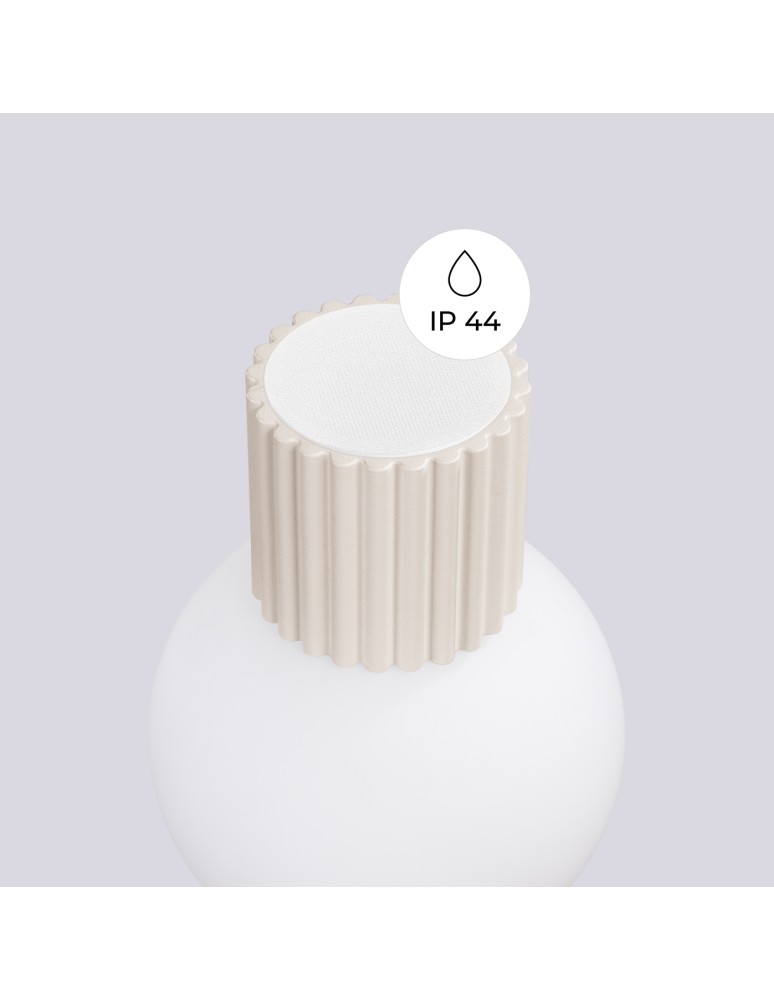 Wall lamps spheres - Sollux Wall lamp HALO beige IP44 SL.1717 - product kolory-swiatla.pl 8