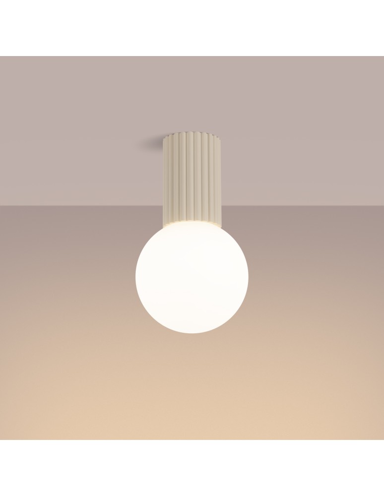 Ceiling lamps spheres - Sollux Plafond HALO beige IP44 SL.1718 - product kolory-swiatla.pl 3