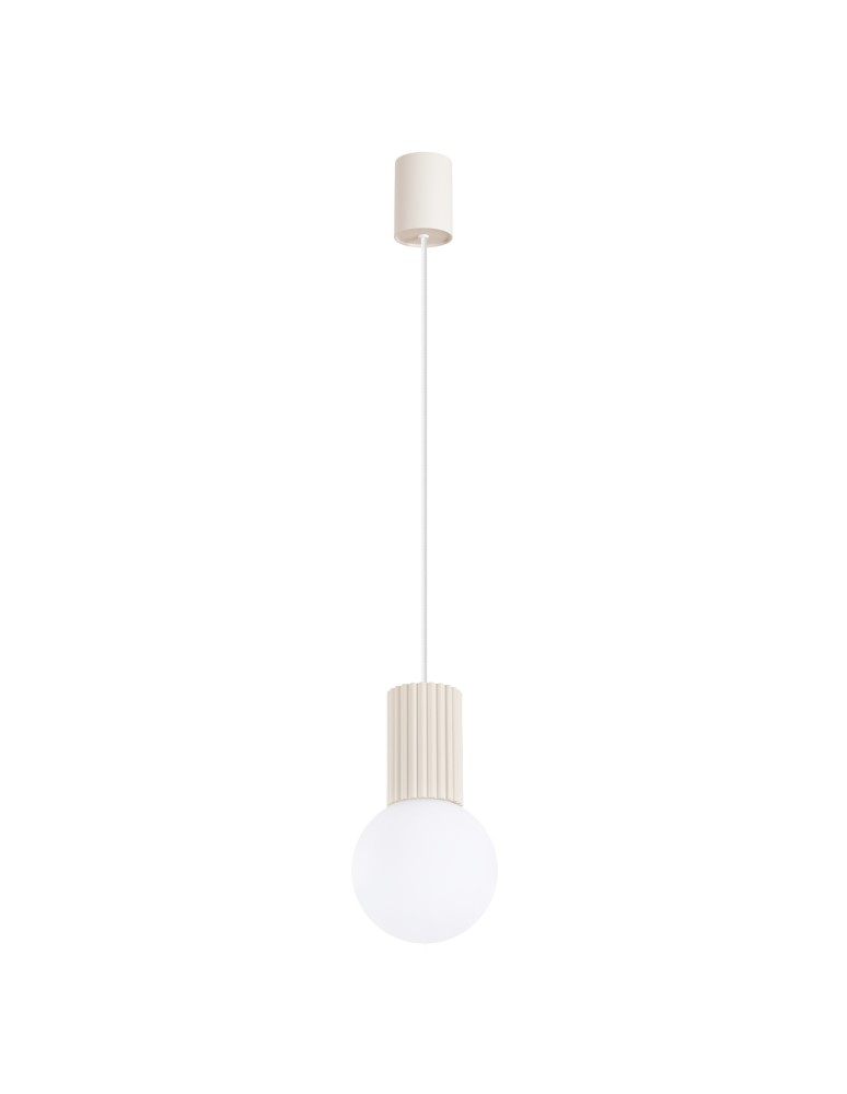 Pendant lamps spheres - Sollux HALO 1 pendant lamp beige SL.1719 - product kolory-swiatla.pl 1