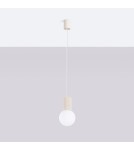 Pendant lamps spheres - Sollux HALO 1 pendant lamp beige SL.1719 - product 2