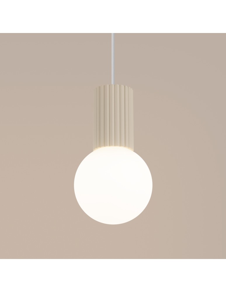 Pendant lamps spheres - Sollux HALO 1 pendant lamp beige SL.1719 - product kolory-swiatla.pl 4