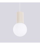 Pendant lamps spheres - Sollux HALO 1 pendant lamp beige SL.1719 - product 5