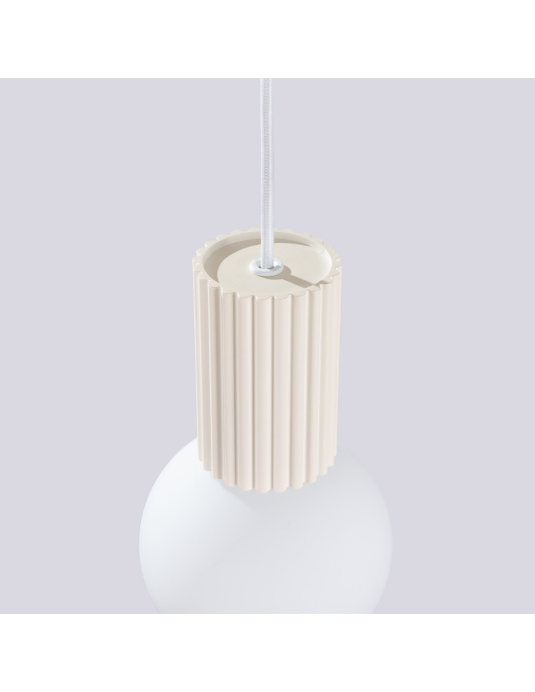 Pendant lamps spheres - Sollux HALO 1 pendant lamp beige SL.1719 - product kolory-swiatla.pl 7