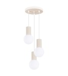 Pendant lamps spheres - Sollux HALO 3P pendant lamp beige SL.1720 - product 1