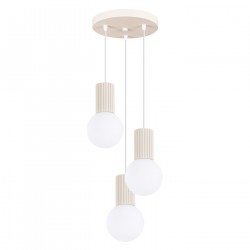 Sollux Lampa wisząca HALO 3P beżowa SL.1720