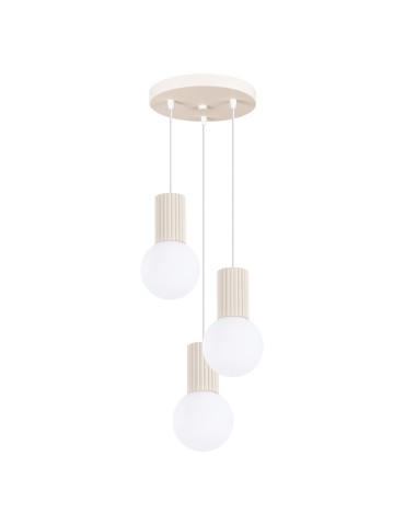 Sollux HALO 3P pendant lamp beige SL.1720