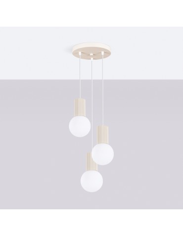 Sollux Lampa wisząca HALO 3P beżowa SL.1720 - produkt 2