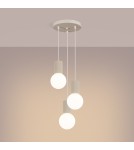 Pendant lamps spheres - Sollux HALO 3P pendant lamp beige SL.1720 - product 3