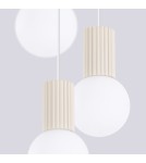 Pendant lamps spheres - Sollux HALO 3P pendant lamp beige SL.1720 - product 5