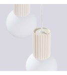 Pendant lamps spheres - Sollux HALO 3P pendant lamp beige SL.1720 - product 6