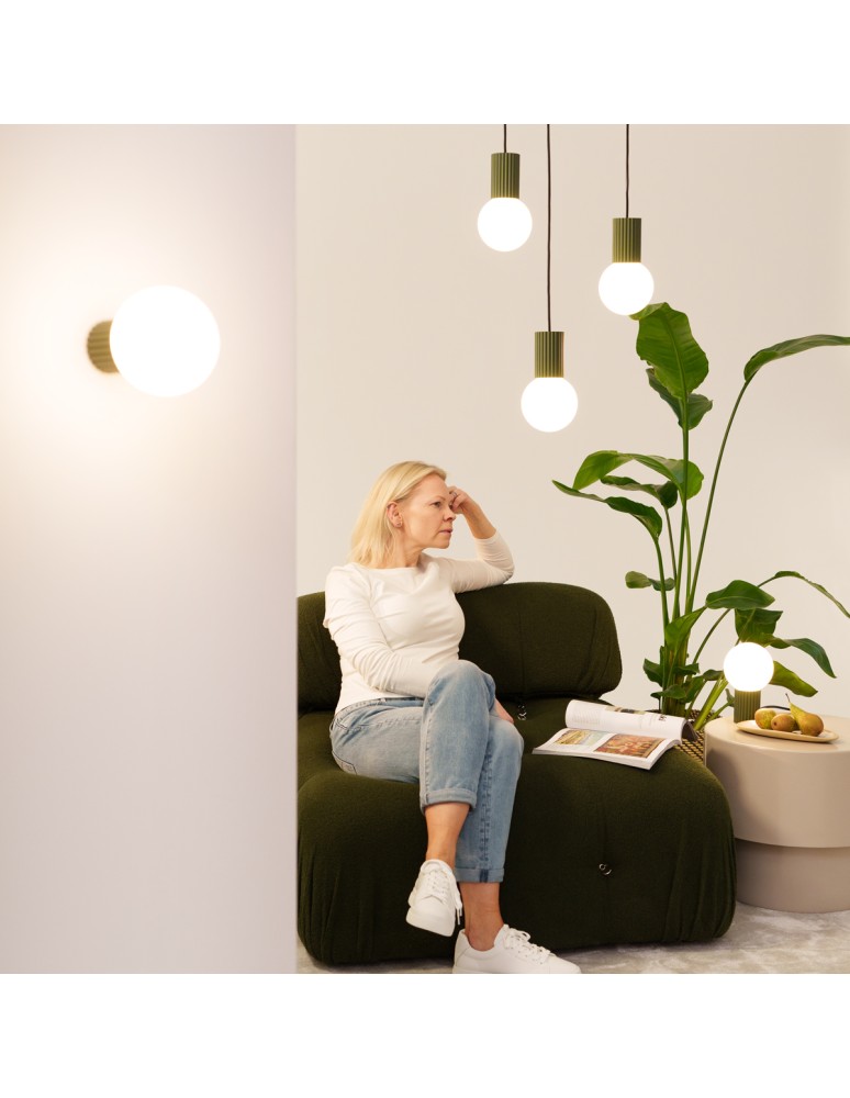 Wall lamps spheres - Sollux Wall lamp HALO green olive green IP44 SL.1722 - product kolory-swiatla.pl 11