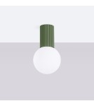 Ceiling lamps spheres - Sollux Plafond HALO olive green IP44 SL.1723 - product 2