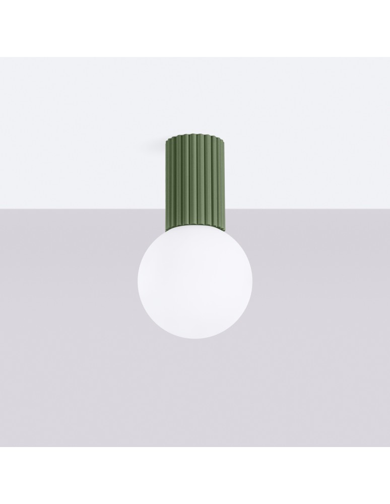 Ceiling lamps spheres - Sollux Plafond HALO olive green IP44 SL.1723 - product kolory-swiatla.pl 2