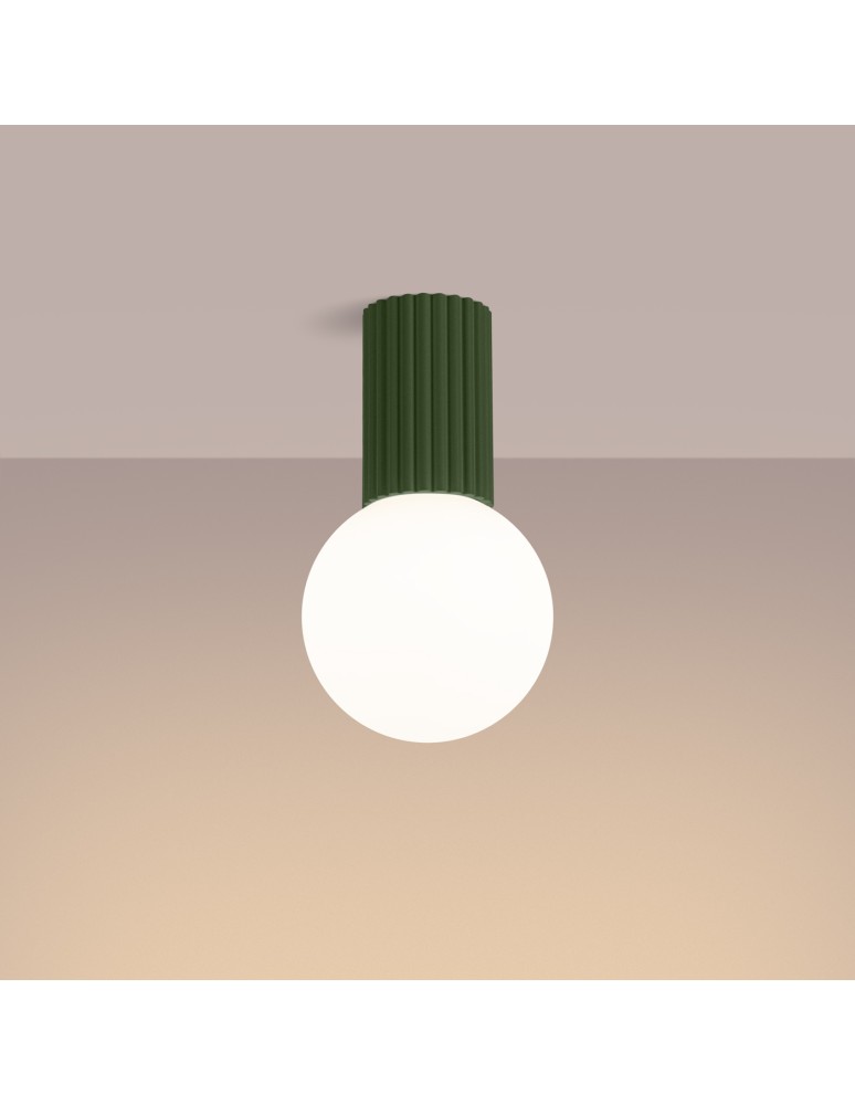 Ceiling lamps spheres - Sollux Plafond HALO olive green IP44 SL.1723 - product kolory-swiatla.pl 3