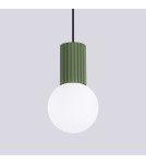 Pendant lamps spheres - Sollux HALO 1 hanging lamp green olive SL.1724 - product 5